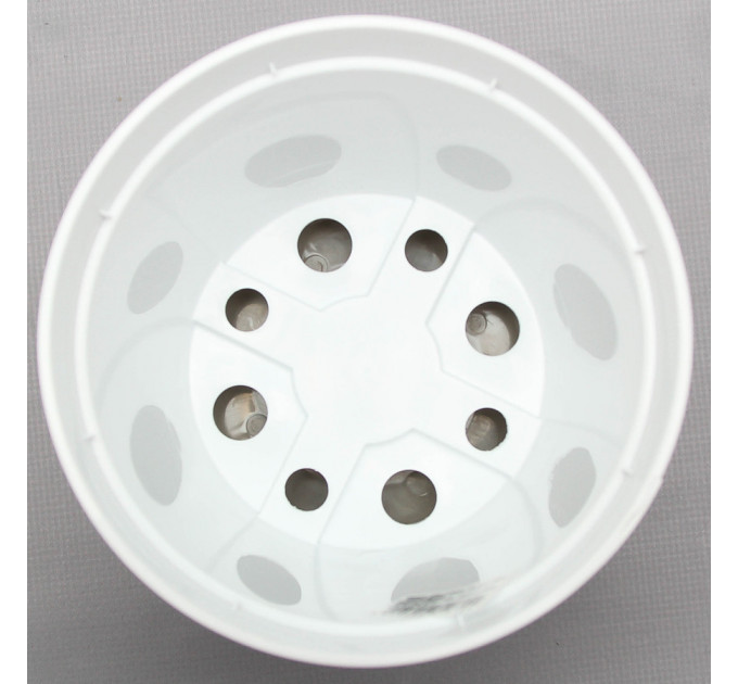 Вазон "Ібіс" подвійний 13,0*11,2 см. Алеана, какао/білий