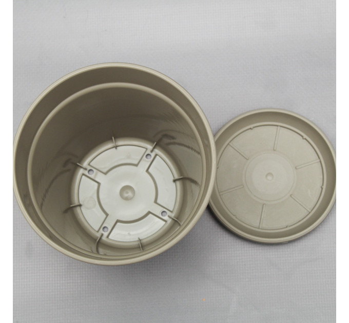 Вазон "Глория" с подставкой 11*10,2 см. Алеана, какао