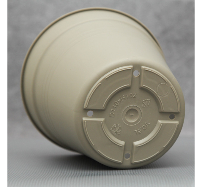 Вазон "Глория" с подставкой 11*10,2 см. Алеана, какао