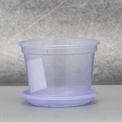 Вазон дренажный Алеана 9,0*6,5 см., фиолетовый (без подставки)