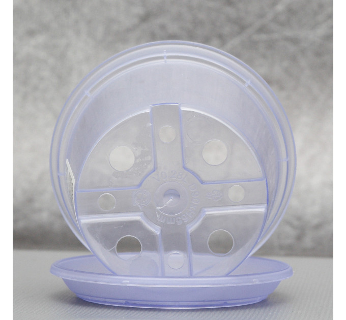 Вазон дренажний Алеана 9,0*6,5 см., фіолетовий (без підставки)