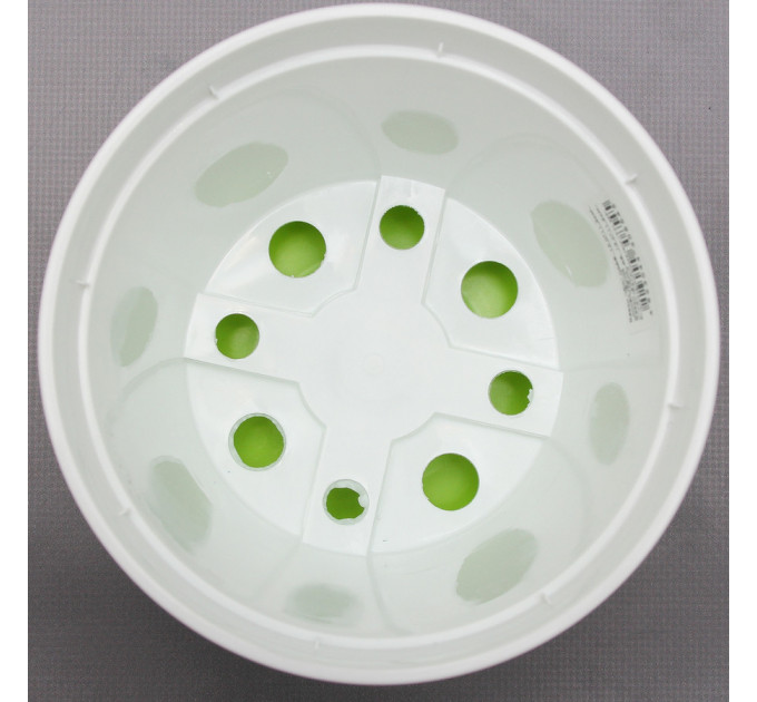 Вазон "Ибис" двойной 13,0*11,2 см. Алеана, оливковый/белый