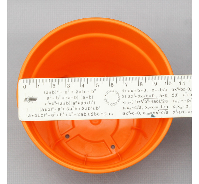 Вазон "Глория" с подставкой 11*10,2 см. Алеана, оранжевый