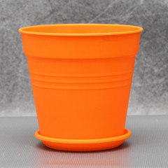 Вазон "Глория" с подставкой 11*10,2 см. Алеана, оранжевый