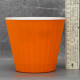 Вазон "Ибис" двойной 13,0*11,2 см. Алеана, светло-оранжевый/белый