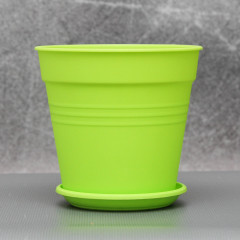 Вазон "Глория" с подставкой 11*10,2 см. Алеана, светло-зеленый