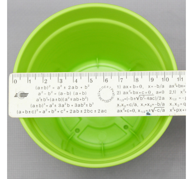 Вазон "Глория" с подставкой 11*10,2 см. Алеана, светло-зеленый