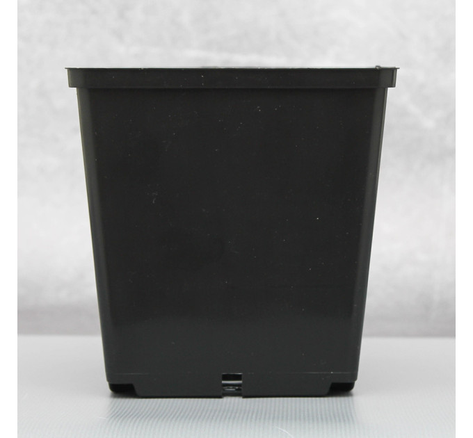 Вазон для розсади квадратний Алеана 13,0*13,0 см., чорний