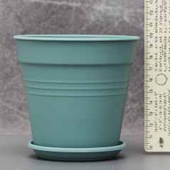 Вазон "Глория" с подставкой 11*10,2 см. Алеана, сизо-голубой