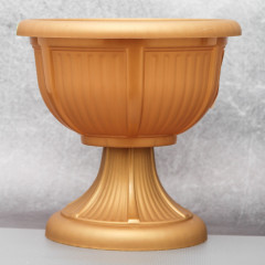 Вазон "Леон" с подставкой Алеана 21 см., бронзовый