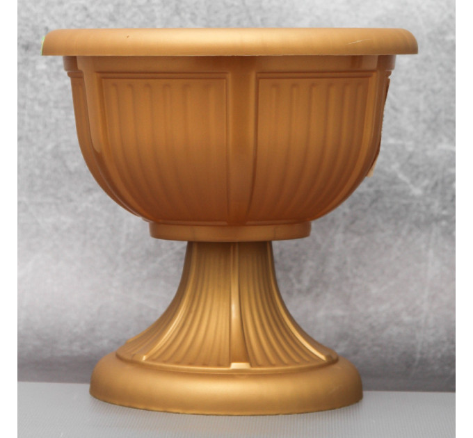 Вазон "Леон" с подставкой Алеана 21 см., бронзовый