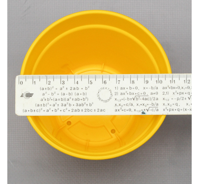 Вазон "Глорія" з підставкою 11*10,2 см. Алеана, темно-жовтий