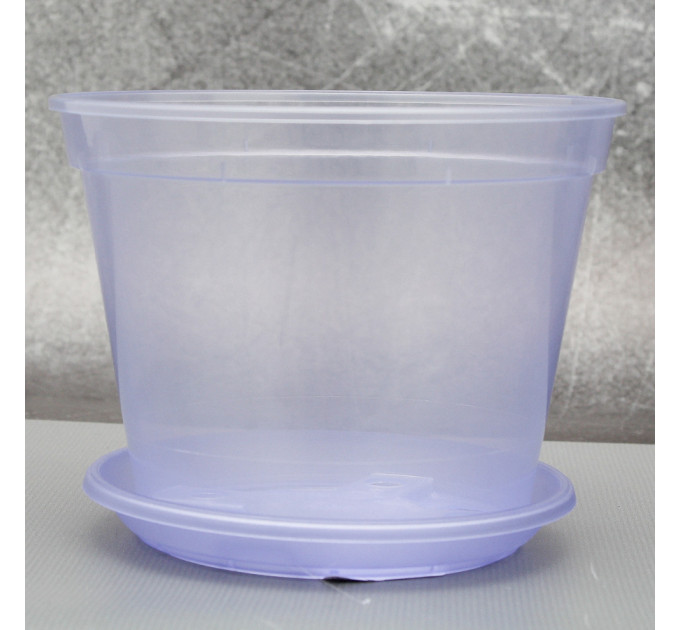 Вазон дренажный Алеана 14,0*10,5 см., фиолетовый (без подставки)