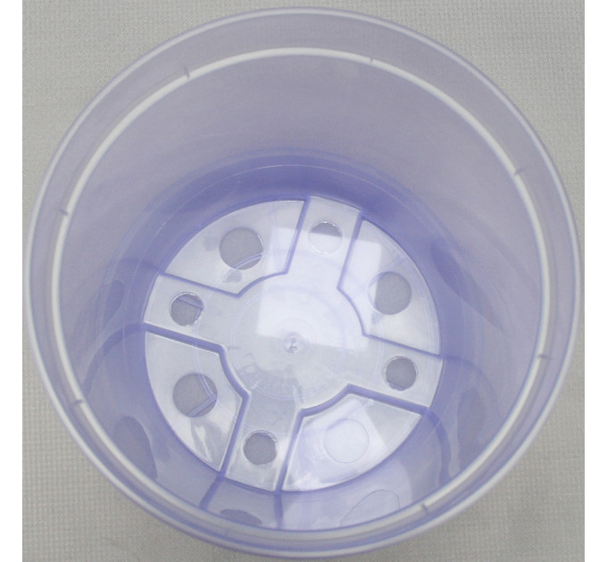 Вазон дренажный Алеана 14,0*10,5 см., фиолетовый (без подставки)