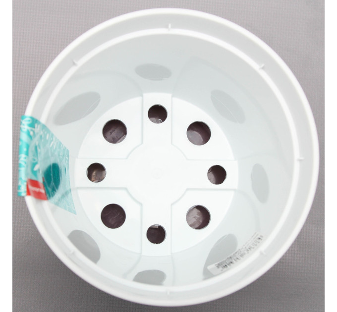 Вазон "Ібіс" подвійний 13,0*11,2 см. Алеана, фіолетовий/білий