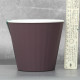 Вазон "Ібіс" подвійний 13,0*11,2 см. Алеана, фіолетовий/білий