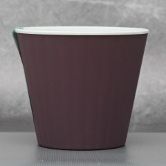 Вазон "Ибис" двойной 13,0*11,2 см. Алеана, фиолетовый/белый