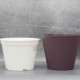 Вазон "Ібіс" подвійний 13,0*11,2 см. Алеана, фіолетовий/білий