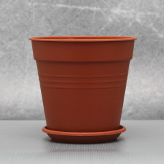 Вазон "Глория" с подставкой 11*10,2 см. Алеана, терракот