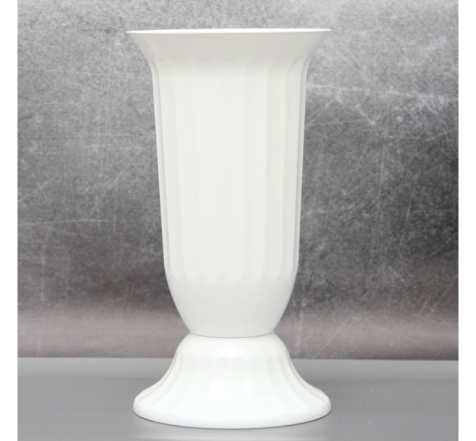 Вазон "Флора" з підставкою Алеана 29 см., білий