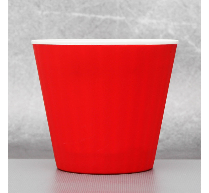 Вазон "Ибис" двойной 13,0*11,2 см. Алеана, красный/белый