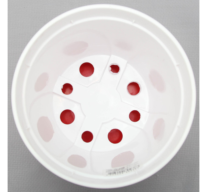 Вазон "Ибис" двойной 13,0*11,2 см. Алеана, красный/белый