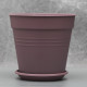 Вазон "Глория" с подставкой 11*10,2 см. Алеана, фиолетовый