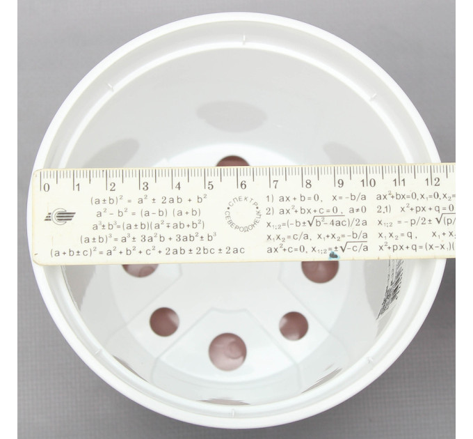 Вазон "Ібіс" подвійний 13,0*11,2 см. Алеана, фрезія/білий