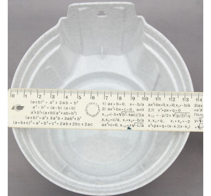 Вазон "Рина" настінний Алеана 14 см., білий флок