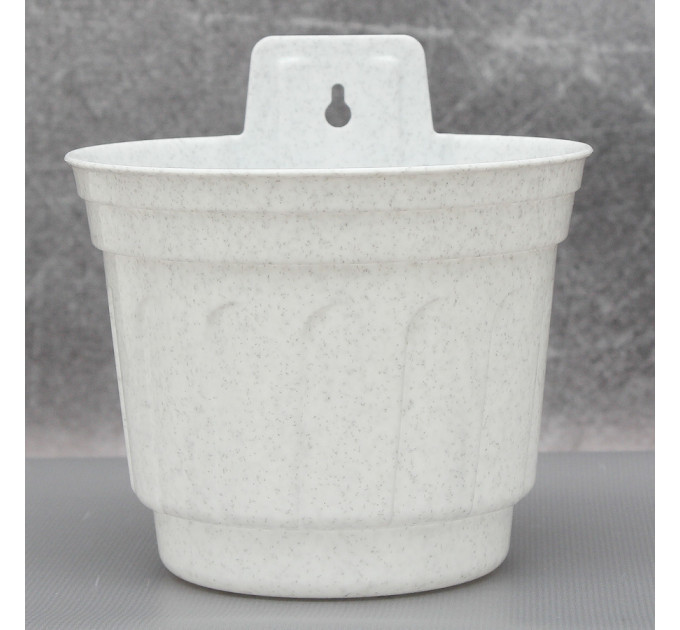 Вазон "Рина" настінний Алеана 14 см., білий флок