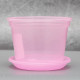 Вазон дренажный Алеана 9,0*6,5 см., розовый (без подставки)