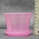 Вазон дренажный Алеана 9,0*6,5 см., розовый (без подставки)