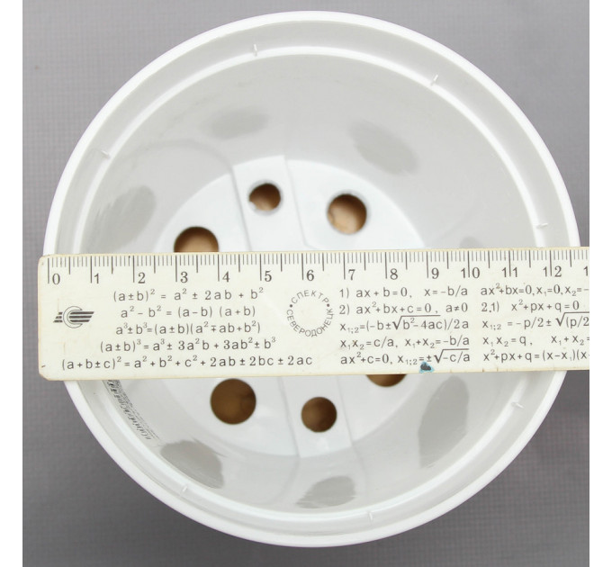 Вазон "Ибис" двойной 13,0*11,2 см. Алеана, бронзовый/белый