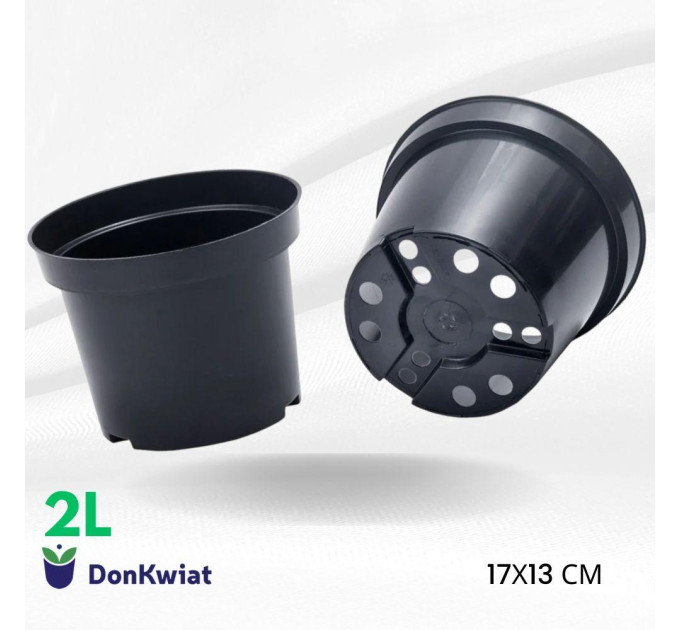 Горшок круглый 2 л 17*13, Donkwiat RS2