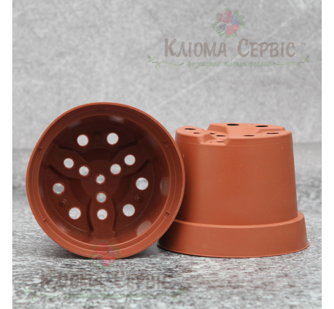 Горшок Kloda круглый 1 л (0,96 л) (13*10) терракотовый