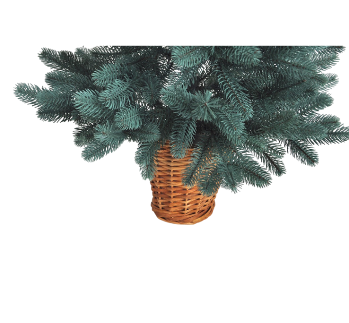 Искусственная Елка литая в горшке 70 см голубая