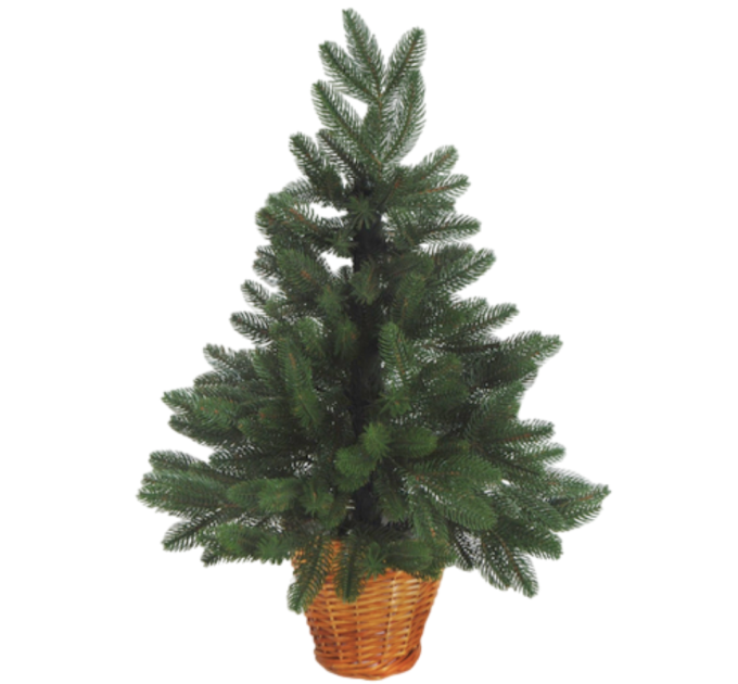 Штучна Ялинка лита в горщику 90 см Зелена