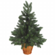 Искусственная Елка литая в горшке 90 см Зеленая