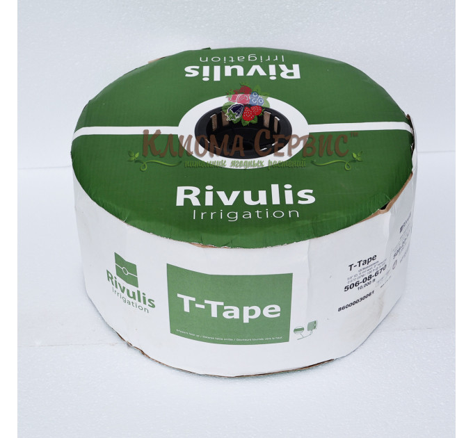 Капельная лента T-Tape 6mil-10 см (3050м) Rivulls (США)