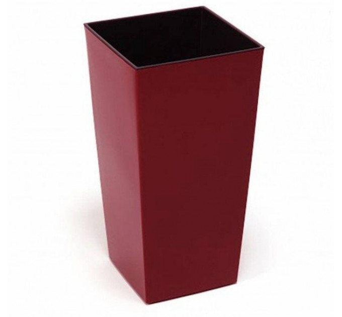 Кашпо для цветов "Финезия", (140*140*260) бордовый