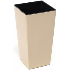 Горшок/кашпо Финезия, капучино 140*140*260 с двойным дном (вкладкой)