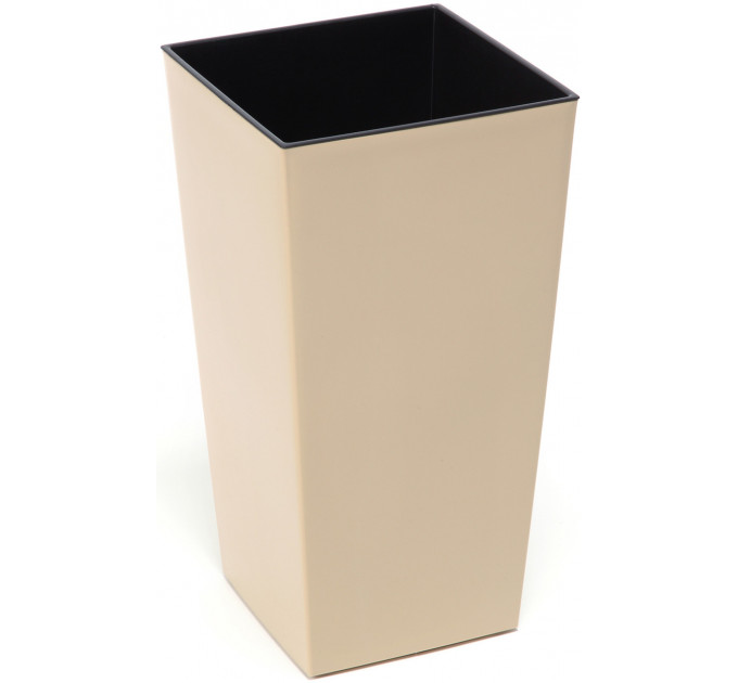 Горшок/кашпо Финезия, капучино 140*140*260 с двойным дном (вкладкой)