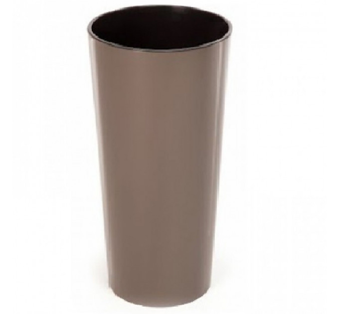 Горшок/кашпо Лилия, мокко 140 с двойным дном (вкладкой)