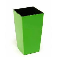 Горшок/кашпо Финезия, салатовый 140*140*260 с двойным дном (вкладкой)