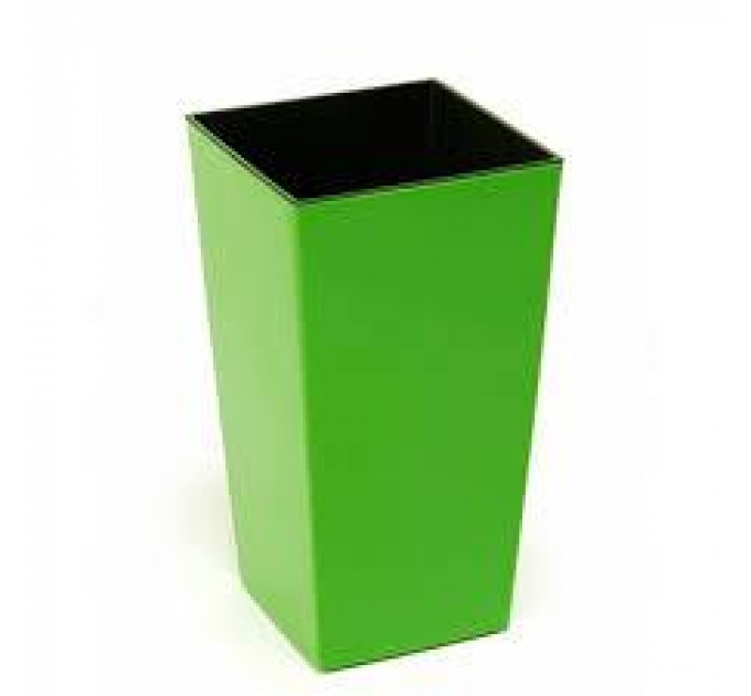 Горшок/кашпо Финезия, салатовый 140*140*260 с двойным дном (вкладкой)