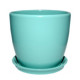 Керамический горшок для цветов Shynkar Сонет, 1 л, бирюзовый