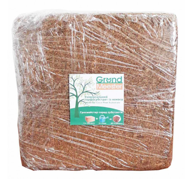 Кокосовый субстрат 4,5 кг 30х30х15 см, 100% торф