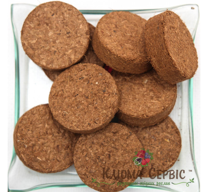 Кокосовые таблетки, d-30 мм 100% Чипс упаковка 100 шт