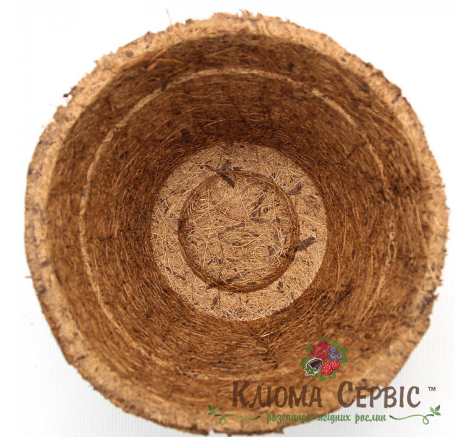 Кокосовый горшок, d-10,5см/7,5см/h-9см