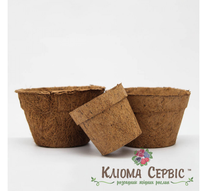 Кокосовый горшок, d-10,5см/7,5см/h-9см